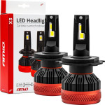 AMiO ������ Led H4 10-16V 90W 6.500K 9900lm Can Bus (Me ������������) X3 Series - 2���. - (02979)