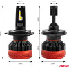 AMiO ������ Led H4 10-16V 90W 6.500K 9900lm Can Bus (Me ������������) X3 Series - 2���. - (02979)