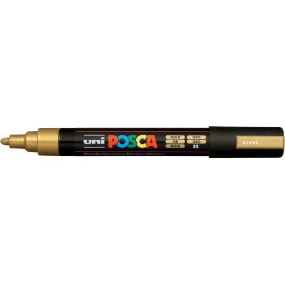 Uni-Ball ���������� Posca Pc-5M Medium Gold - (PC5MMGLD)
