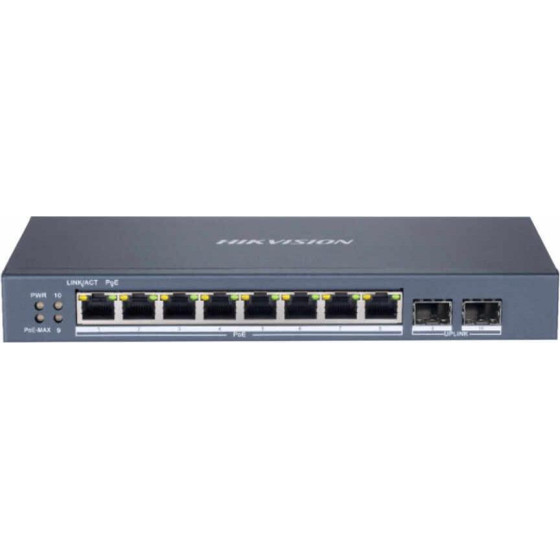 Hikvision 10 Port Unmanaged Poe Switch L2 Series - (DS-3E1510P-EIV2)