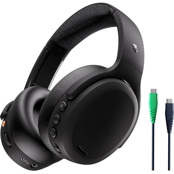 Skullcandy (S6CAW-R740) Crusher Anc 2 , Wireless With Active Noise Canceling Headphones (True BLACK)