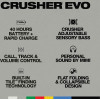 Skullcandy (S6EVW-N740) Crusher EVO, Wireless OVER-Ear Headphones (True BLACK)