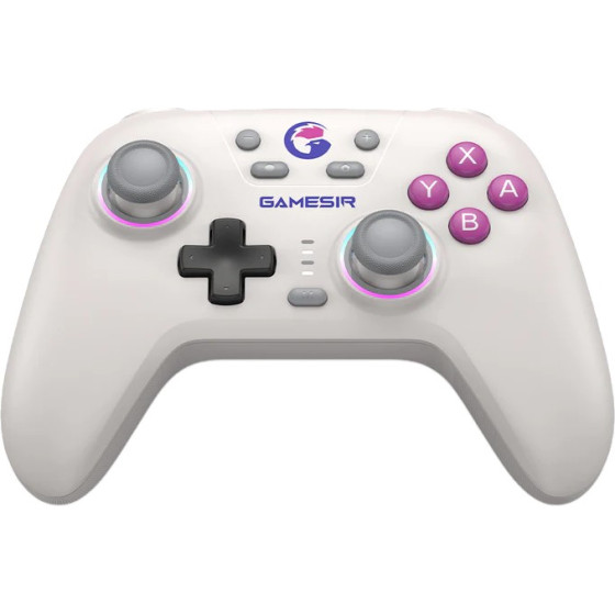 GameSir Nova Hd Rumble Ns Rgb Multiplatform Gamepad (Bluetooth/USB-C/��������) (PC/Switch/iOS/Android) White - (04460)