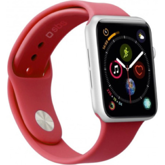 Ksix Sbs Band For Apple Watch 4 / 5 / 6 / 7 / Se (44 MM) M Red - (BANDWATCH40MR)