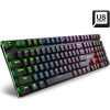 Sharkoon Purewriter Rgb Gaming �������� ������������ �� Kailh Blue ��������� ��� Rgb ������� (������� US) ����� - (PUWRBL)