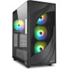 Sharkoon Rebel C80G Rgb Black Atx - (REBC80GRGBBK)