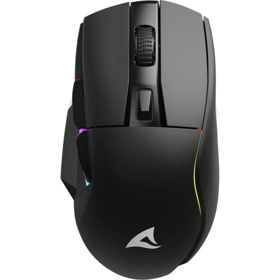 Sharkoon SGM50W �������� Rgb Gaming ������� 6400 Dpi ����� - (SGM50WBK)