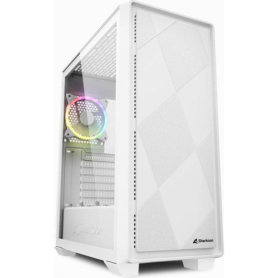 Sharkoon VS8 Rgb Gaming Micro Tower ����� ���������� �� ������ �������� ����� - (VS8WH)