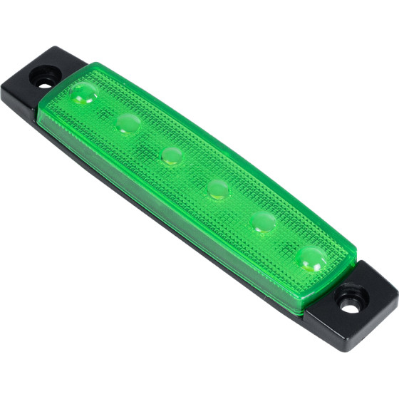 GloboStar �������� ���� ����� �������� Led 6xSMD2835 Dc 10-30V 1.5W 100lm IP66 ������� - �9.5 x W2 x H1.1cm - (79902)