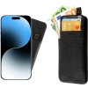 Idol 1991 ���� Iphone 16 Pro Max 6.9'' ANTI-Rfid Leather Smart Wallet BLACK