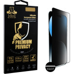 Idol 1991 Tempered Glass Iphone 16 Pro 6.3'' 9H 0.25mm Premium Privacy Antispy Semi Curved Full Glue BLACK