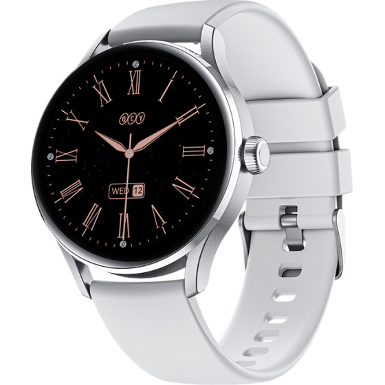 QCY Watch Elite S11 Grey - Small Metal 1,19'' Amodel Fashion Bt Call IPX8 Waterproof 7DAy Always On - (6957141409305)