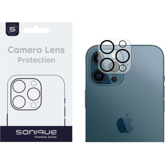 Sonique Camera Protection Lens Full Cover Apple Iphone 12 Pro Max Black