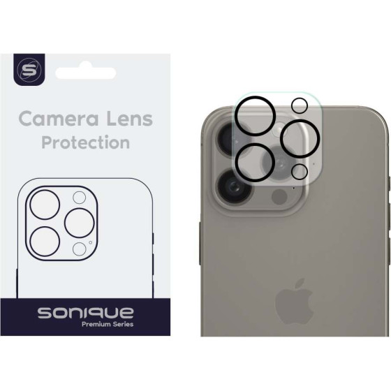 Sonique Camera Protection Lens Full Cover Apple Iphone 15 Pro / Iphone 15 Pro Max Black
