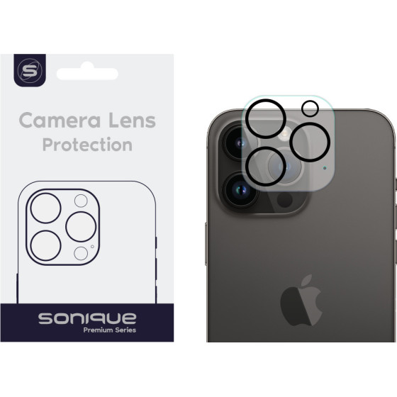 Sonique Camera Protection Lens Full Cover Apple Iphone 14 Pro / Iphone 14 Pro Max Black