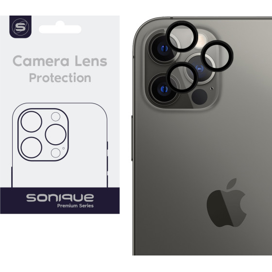Sonique Camera Protection Lens Pro Apple Iphone 12 Pro Black