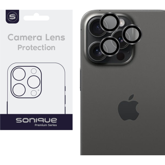 Sonique Camera Protection Lens Pro Apple Iphone 15 Pro / Iphone 15 Pro Max Natural Titanium