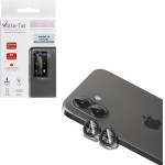Volte-Tel Camera Glass Cover Iphone 16 / 16 Plus 9H 0.30MM Easy Application BLACK