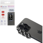 Volte-Tel Camera Glass Cover Iphone 16 Pro / 16 Pro Max 9H 0.30MM Easy Application BLACK