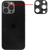 Volte-Tel Camera Glass Cover Iphone 16 Pro 6.3''/Iphone 16 Pro Max 6.9'' 9H 0.30MM 3D Ar ALUMINIUM-Electroplating Frame BLACK