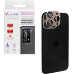 Volte-Tel Camera Glass Cover Iphone 16 Pro 6.3''/Iphone 16 Pro Max 6.9'' 9H 0.30MM 3D Ar ALUMINIUM-Electroplating Frame BROWN