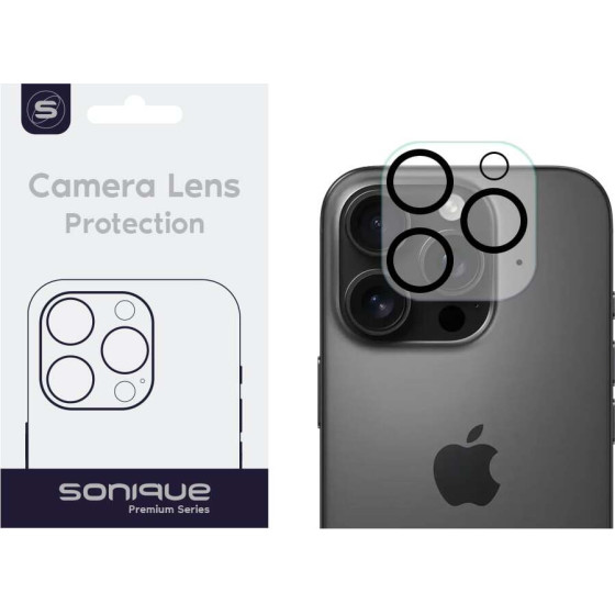 Sonique Camera Protection Lens Full Cover Apple Iphone 16 Pro / Iphone 16 Pro Max Black