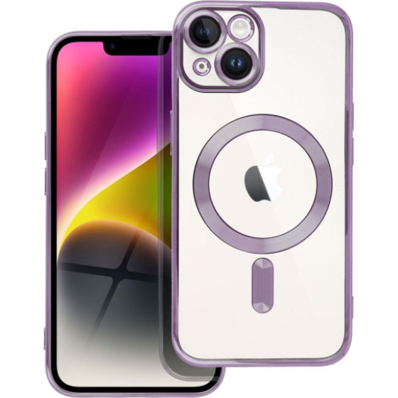 Is Tpu Mag Electro Iphone 14 Trans Purple Backcover - (MAGETPUIP14F)