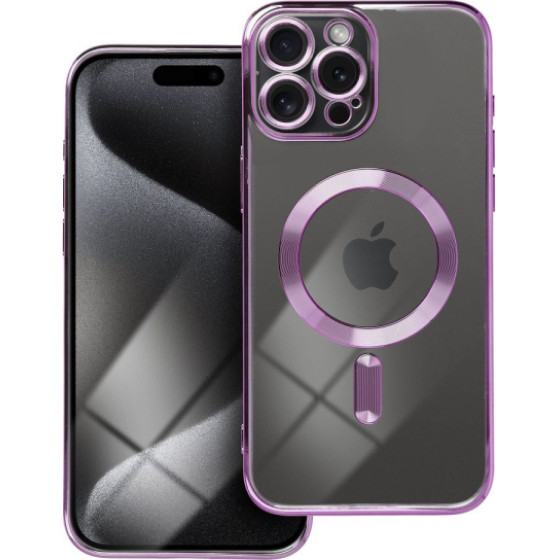 Is Tpu Mag Electro Iphone 15 Pro Max Trans Purple Backcover - (MAGETPUIP15PMF)