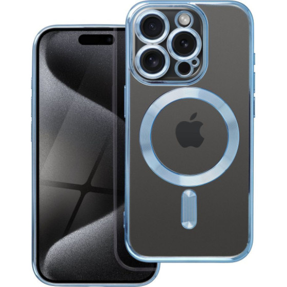 Is Tpu Mag Electro Iphone 15 Pro Trans Blue Backcover - (MAGETPUIP15PRB)