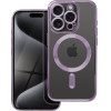 Is Tpu Mag Electro Iphone 15 Pro Trans Purple Backcover - (MAGETPUIP15PF)