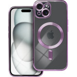 Is Tpu Mag Electro Iphone 15 Trans Purple Backcover - (MAGETPUIP15F)