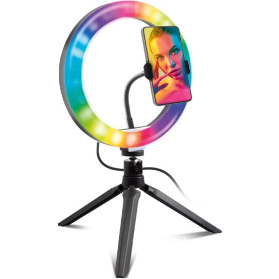 SBS Ring Light Rgb 25cm With Tripod - (ELFIERING10RGB)