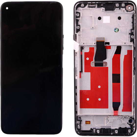 3rd Party Huawei P40 Lite 5G ����� + Touch Screen + Lens + Frame Black OEM