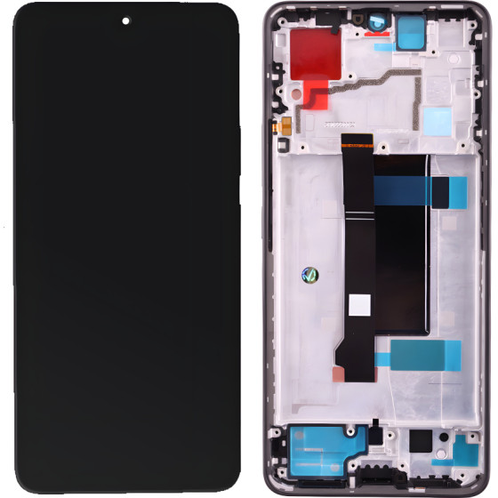 3rd Party Xiaomi Redmi Note 13 Pro 5G/Poco X6 5G ����� + Touch Screen + Lens + Frame Black OEM
