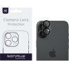 Sonique Camera Protection Lens Full Cover Apple Iphone 16 / Iphone 16 Plus Black
