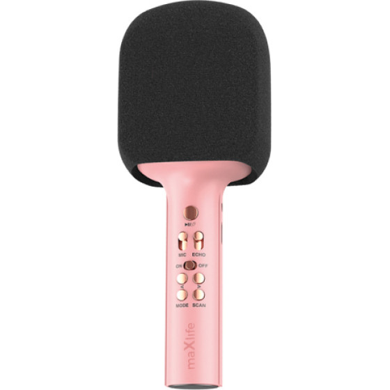 Maxlife Bluetooth Karaoke Speaker Microphone MXBM-600 Pink - (MXBM600P)