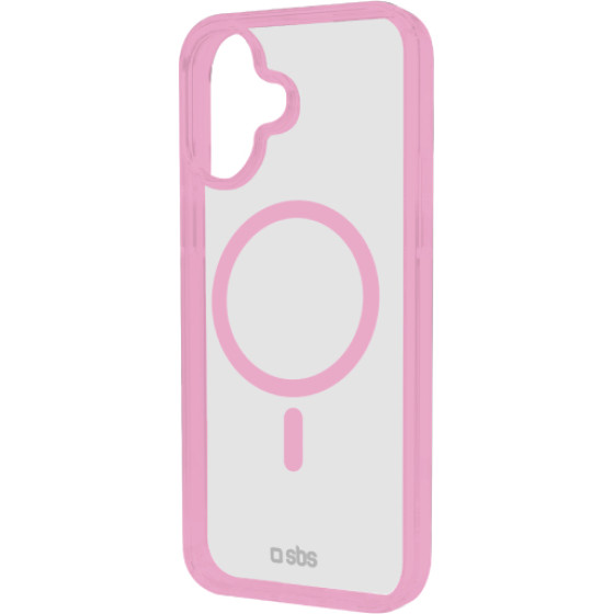 SBS Mag Frame Iphone 16 Pink Backcover - (MAGCOLIP1661P)
