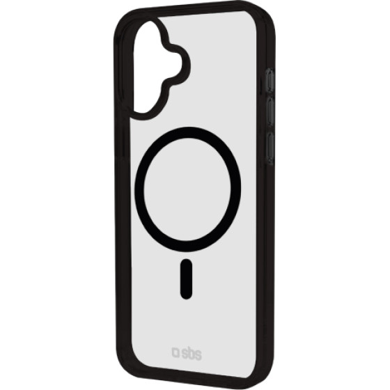 SBS Mag Frame Iphone 16 Plus Black Backcover - (MAGCOLIP1667K)