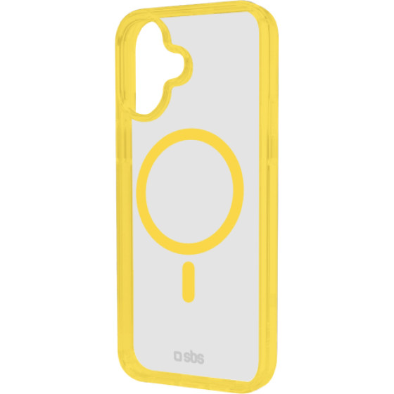SBS Mag Frame Iphone 16 Yellow Backcover - (MAGCOLIP1661Y)