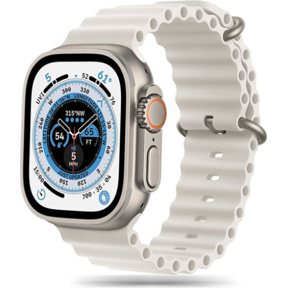 Tech-Protect Replacment Band Icon For Apple Watch 4 / 5 / 6 / 7 / Se (42 / 44 / 45 MM) Beige - (TPRBI5BE)
