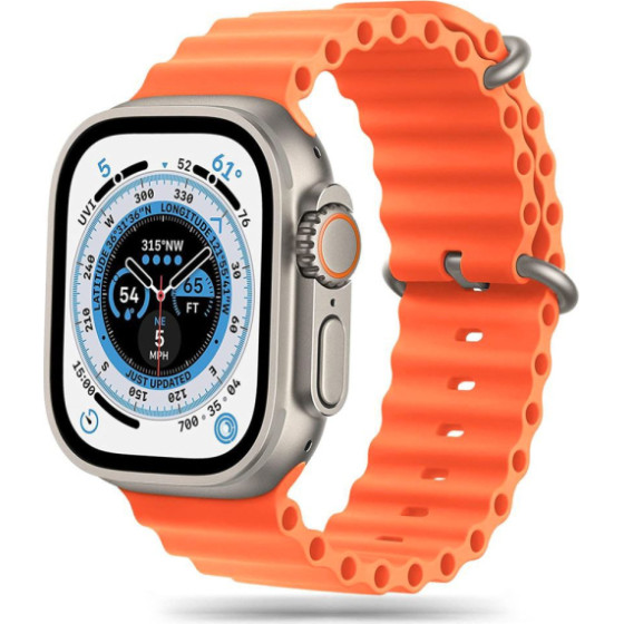 Tech-Protect Replacment Band Icon For Apple Watch 4 / 5 / 6 / 7 / Se (42 / 44 / 45 MM) Orange - (TPRBI5O)