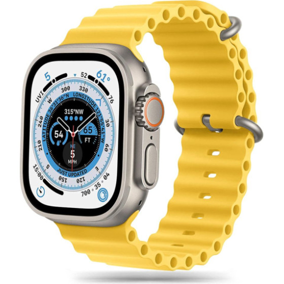 Tech-Protect Replacment Band Icon For Apple Watch 4 / 5 / 6 / 7 / Se (42 / 44 / 45 MM) Yellow - (TPRBI6Y)