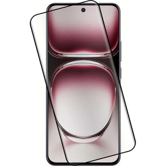 Idol 1991 Tempered Glass Oppo RENO12 5G CPH2625 6.7'' 9H 0.30mm 3D Edge Glue Semi Curved Finger Unlock BLACK