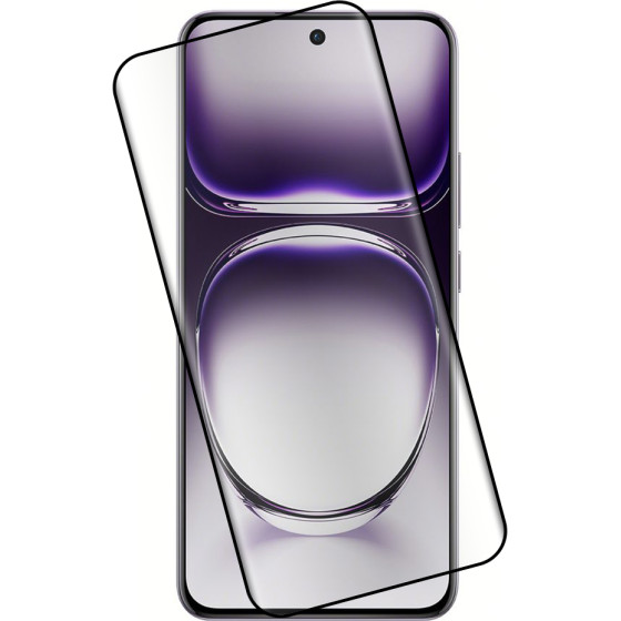Idol 1991 Tempered Glass Oppo RENO12 Pro 5G CPH2629 6.7'' 9H 0.30mm 3D Edge Glue Semi Curved Finger Unlock BLACK