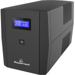 Powertech Ups Line Interactive �� �����, 1500VA, 900W, 4x Schuko, 2x RJ45/RJ11, Usb Type B - (PT-1297)