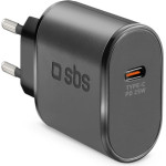 SBS Travel Charger Pd 25W Black - (TETR1CPD25)
