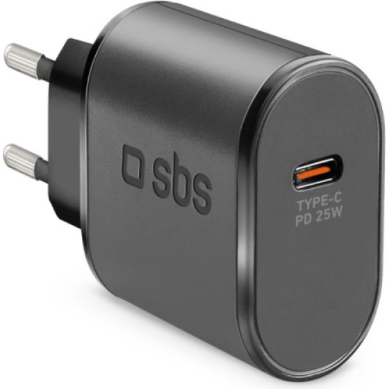 SBS Travel Charger Pd 25W Black - (TETR1CPD25)
