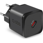 SBS Travel Charger Pd 30W Gan Black - (TETRGAN1C30W)