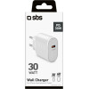 SBS Travel Charger Pd 30W White - (TETR1CPD30)