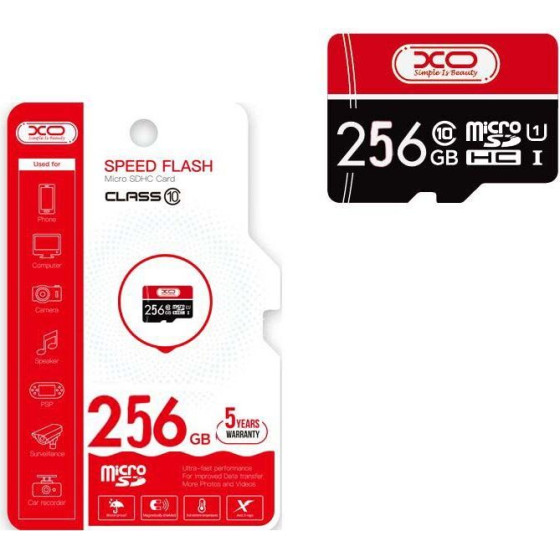 XO 256GB ����� ������ CL10 Micro SD
